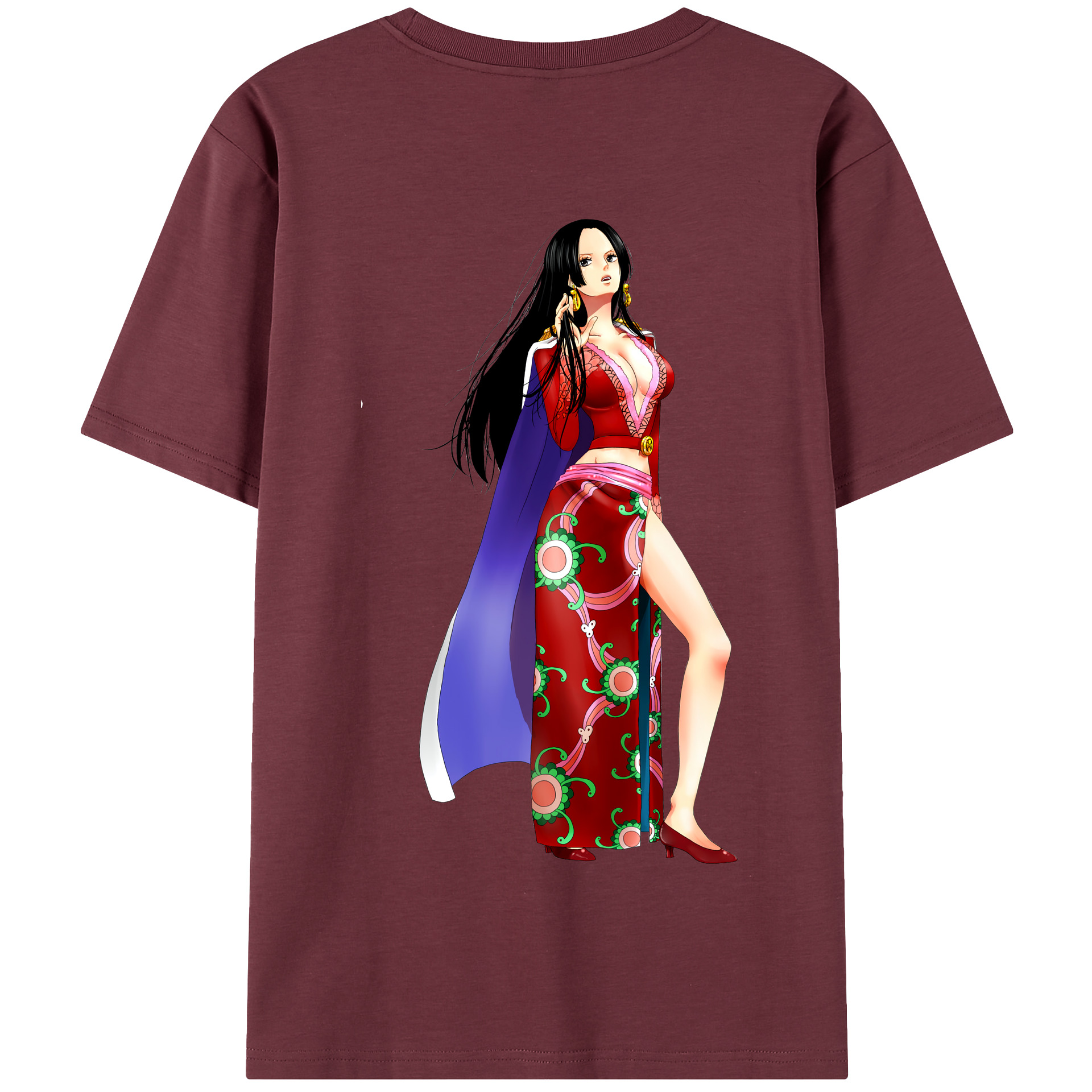 ワンピース ボア・ハンコック ONE PIECE Boa·Hancock 綿100％半袖Tシャツ（背面プリント）